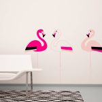 flamingo-roz-autocolant-decorativ-de-perete-pink-flamingos-wall-sticker-1