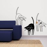 pisici-jazz-autocolant-decorativ-de-perete-jazz-cats-wall-sticker